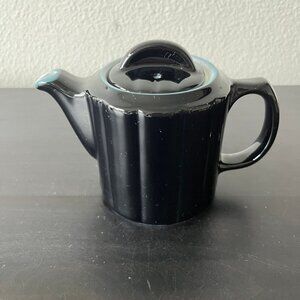 Vintage Black Hall Super-Ceram Teapot // Individual Size